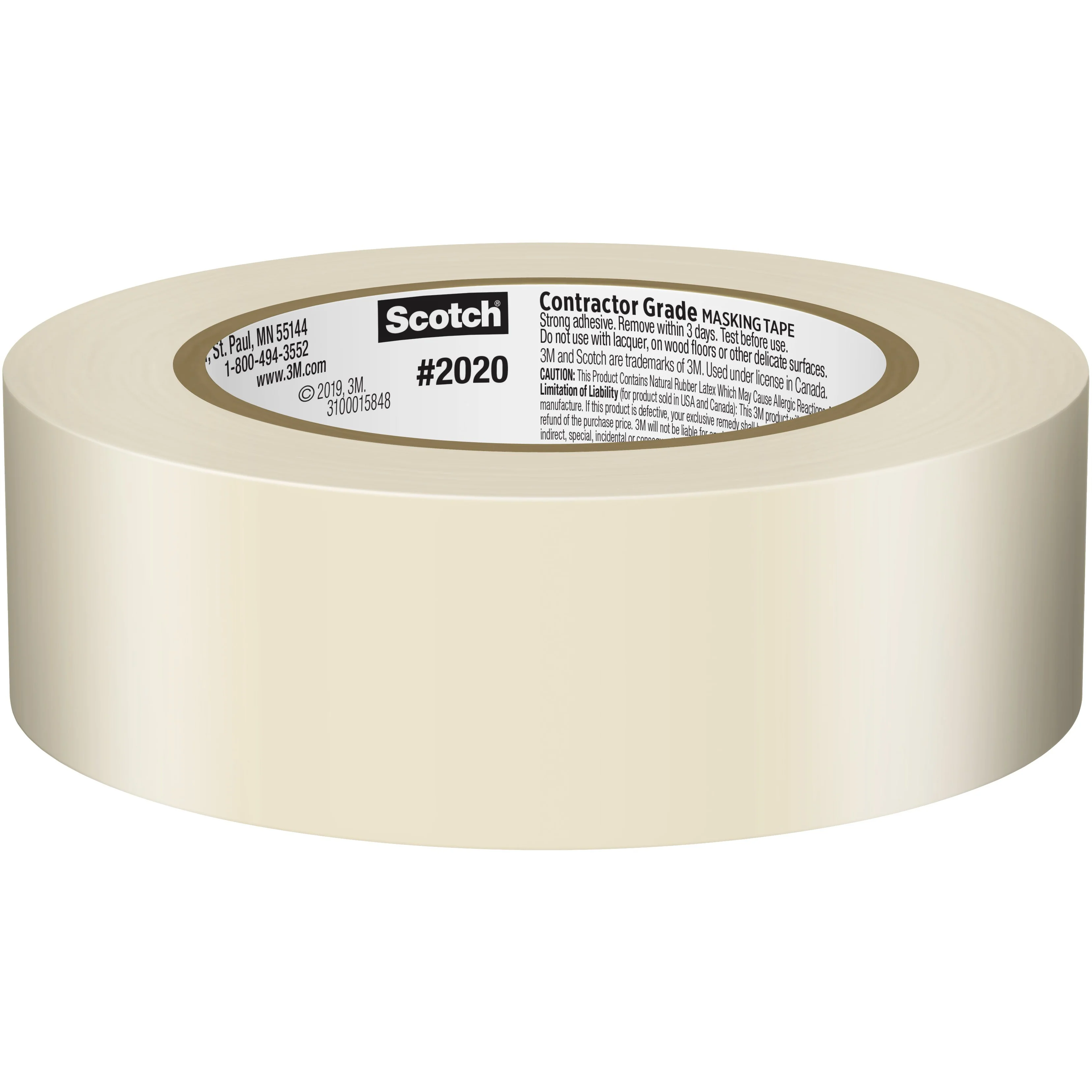 3M 2020 Masking Tape 60.1 yd. - Image 3