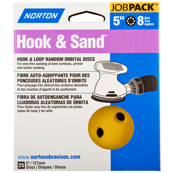 Norton Hook & Sand Abrasive 5 in. Disc (25 Pack) - Image 4